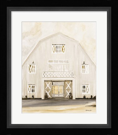 Framed Wedding Barn Print