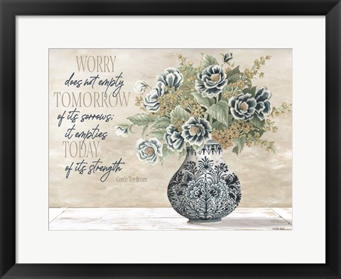 Framed Don't Worry Print