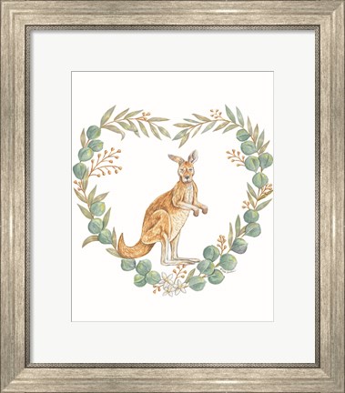Framed Kangaroo Love Print