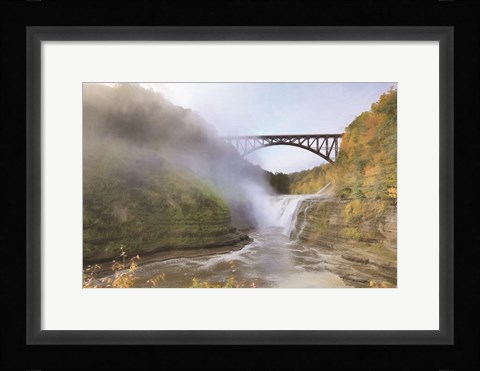 Framed Letchworth Upper Falls Print