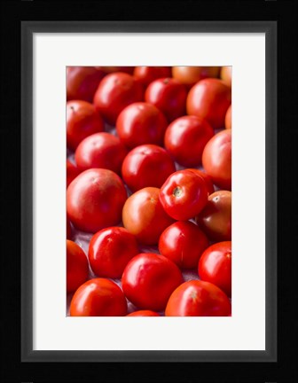 Framed Farmers Market in Autumn Print