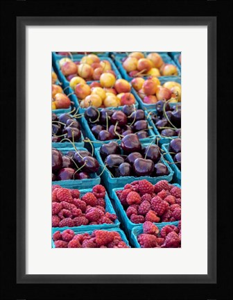 Framed Cherries and Berries Print