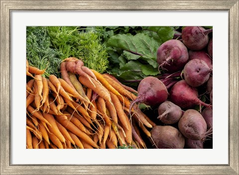 Framed Carrots and Beets Print