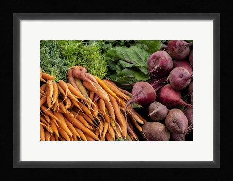 Framed Carrots and Beets Print
