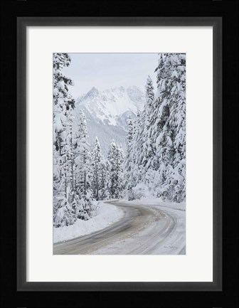 Framed Mount Baker Highway II Print