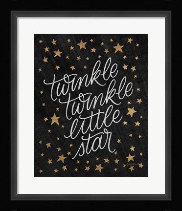 Framed Boho Nursery VIII Black Gold Print