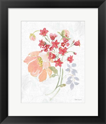 Framed Floral Focus IX Print