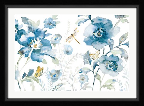 Framed Blues of Summer V Print