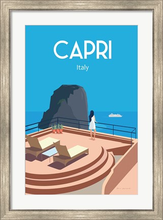 Framed Capri Print