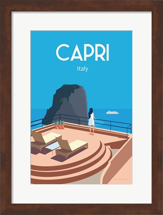 Framed Capri Print