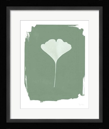 Framed Nature by the Lake Gingko I Green Print