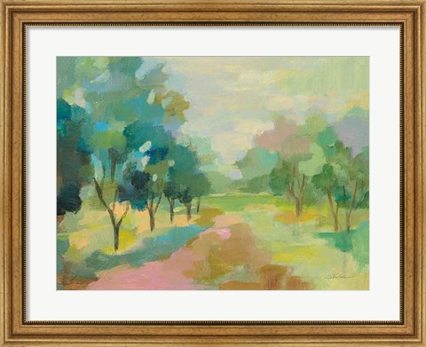 Framed Sunrise Forest Print