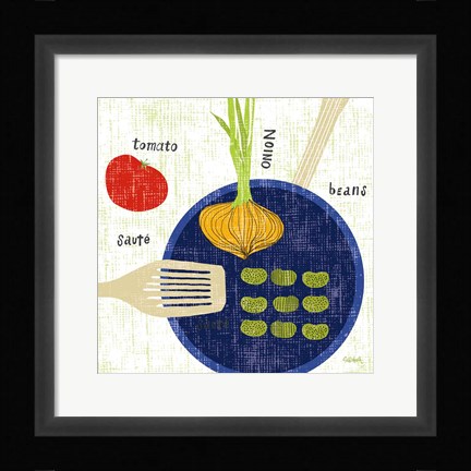 Framed Cooking it II Print