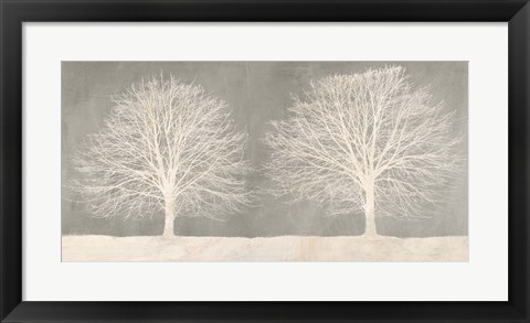 Framed Trees on Grey Print