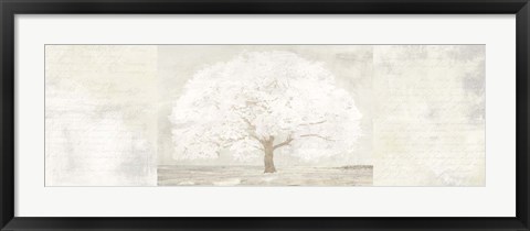 Framed Pale Tree Panel Print