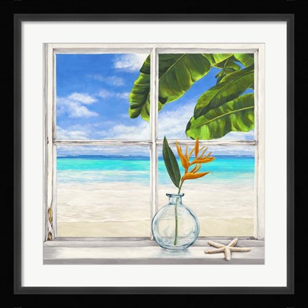 Framed Horizon Tropical lI Print