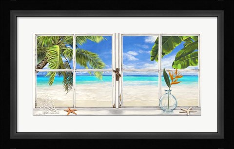 Framed Horizon Tropical Print