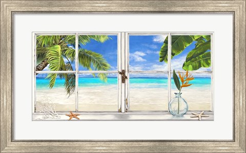 Framed Horizon Tropical Print