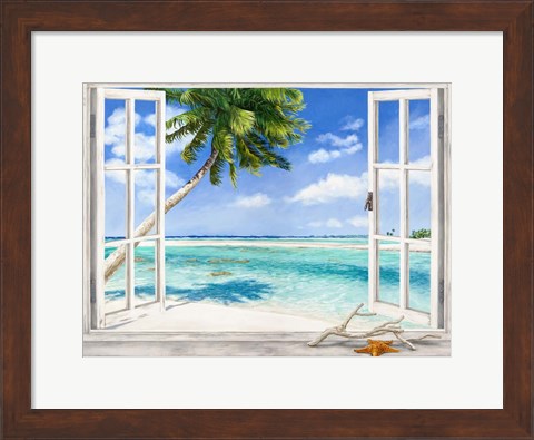 Framed Baie Tropicale Print
