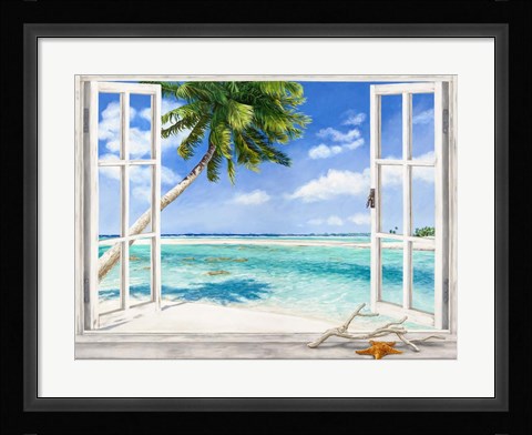 Framed Baie Tropicale Print