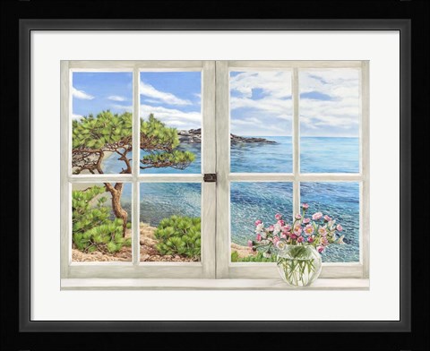 Framed Baie Mediterraneenne Print