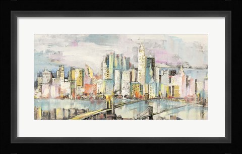 Framed Colori a Manhattan Print