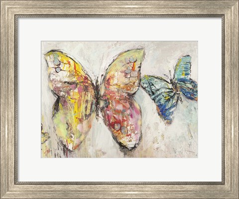 Framed Farfalle in Volo I Print