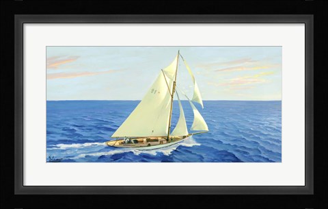 Framed Veleggiando nel Blu Print