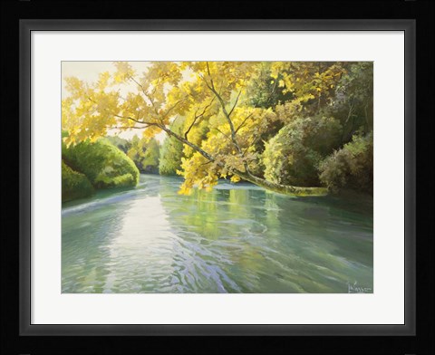 Framed Fiume Sereno Print