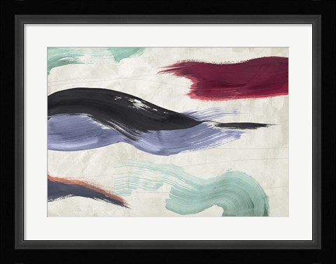 Framed Waves of Colors Print