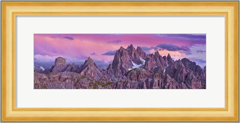 Framed Cadini di Misurina, Dolomites Print