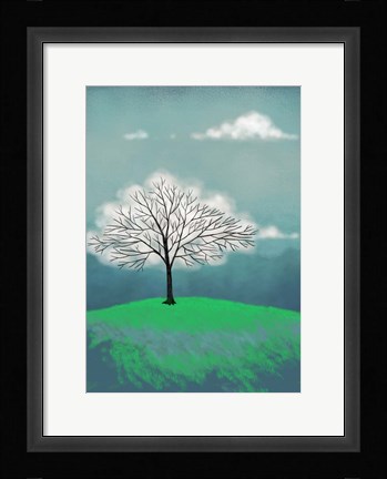 Framed Tree of Clouds Print