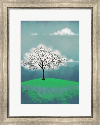 Framed Tree of Clouds Print