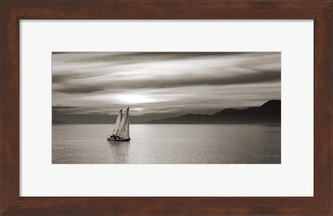 Framed Set Sails (detail) Print