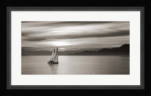 Framed Set Sails (detail) Print