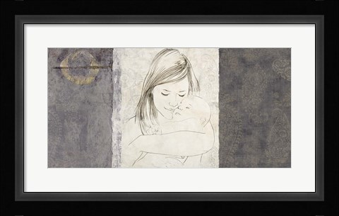 Framed Maternite I (grey) Print