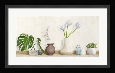 Framed Minimalist Floral Setting Print