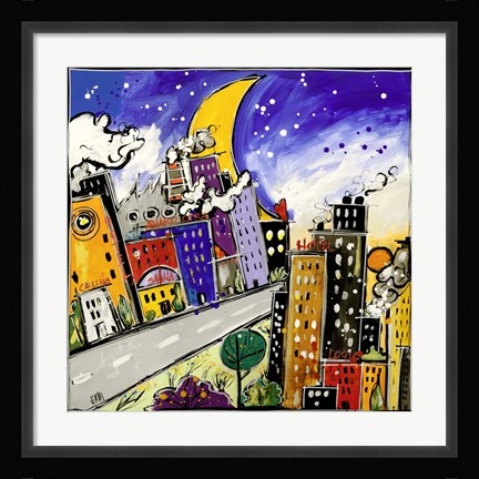 Framed Downtown Print