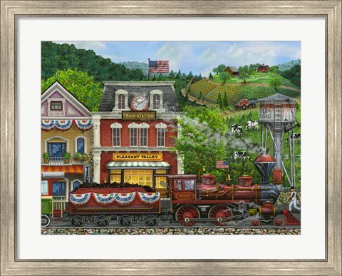 Framed Next Stop Pleasant Valley Print
