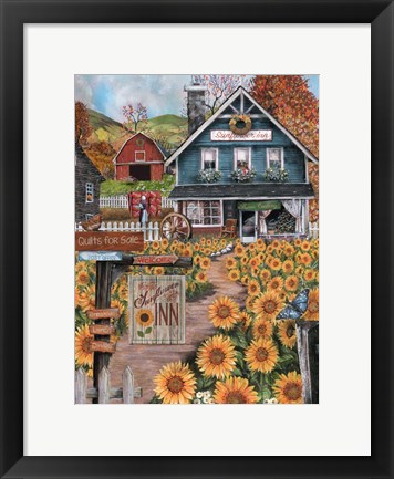 Framed Sunflower Inn Print