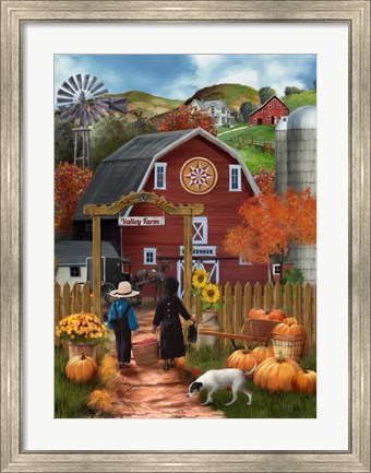 Framed Valley Farm Print