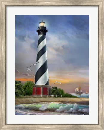 Framed Cape Hatteras Lighthouse Print