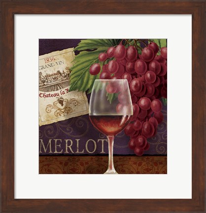 Framed Merlot for One Print