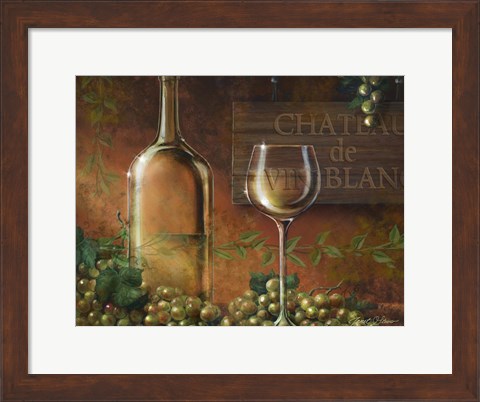 Framed Chateau de Vin Blanc Print