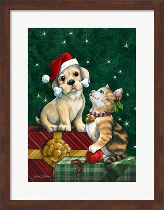 Framed Christmas Buddies Print