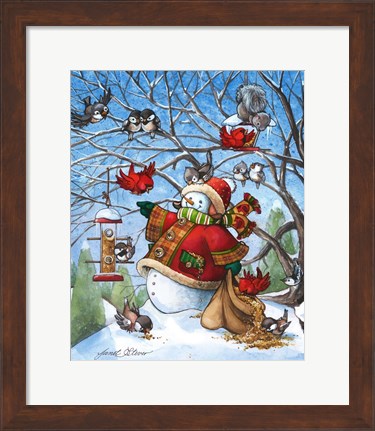 Framed Feathered Friends Print