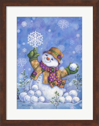 Framed Frosty&#39;s Flakes (vertical) Print