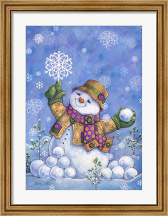 Framed Frosty&#39;s Flakes (vertical) Print