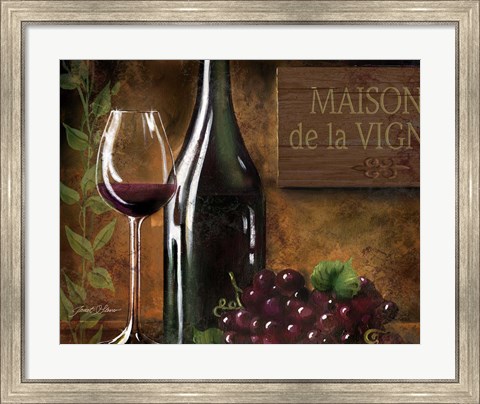 Framed Maison de la Vigne Print