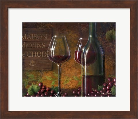 Framed Maison De Vin De Choix Print